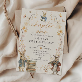 Invitación Storybook Chapter One 1st Birthday Invitation