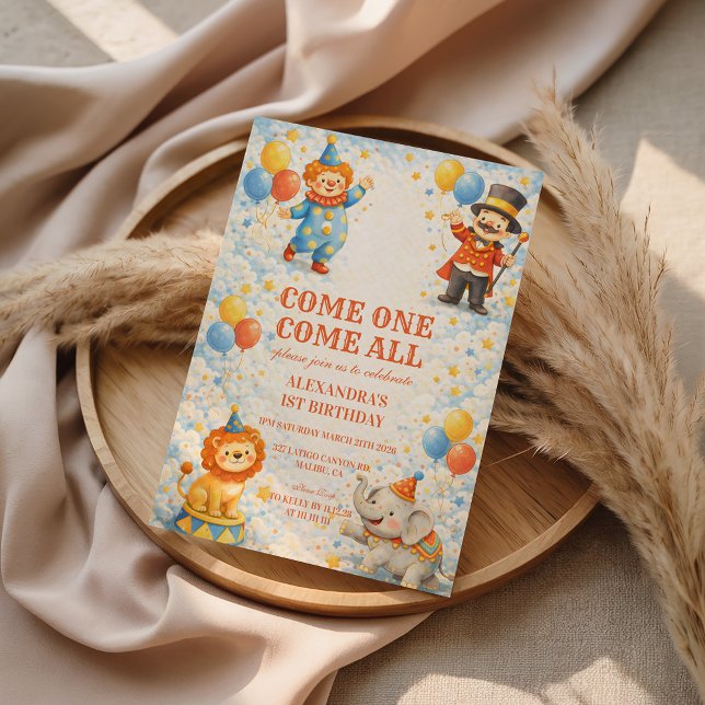 Invitación Storybook Circus Friends Birthday (Subido por el creador)