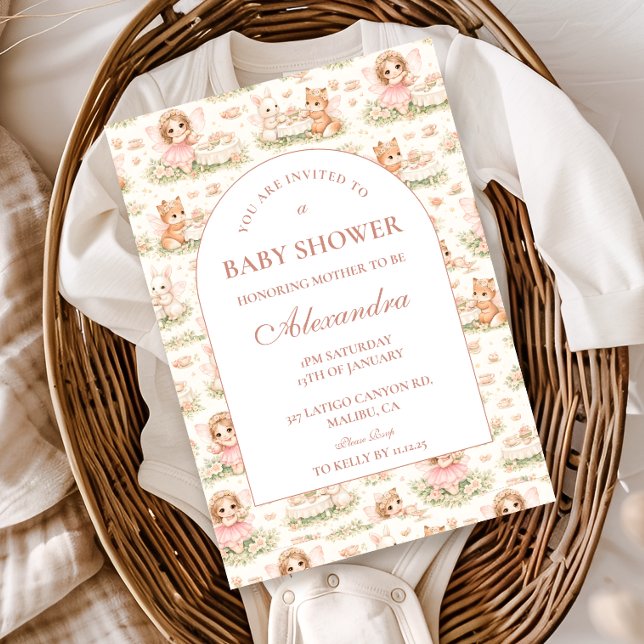 Invitación Storybook Fairy Baby Shower (Subido por el creador)