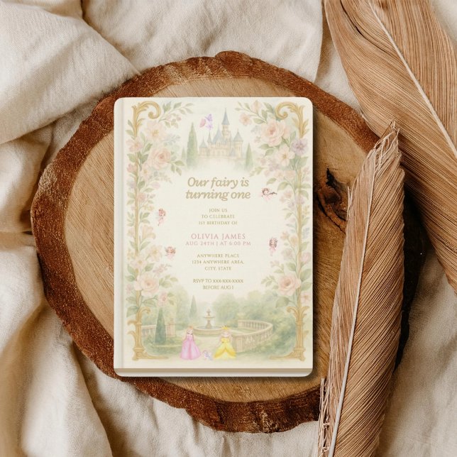 Invitación Storybook, fairy first, fairytale 1st birthday (Subido por el creador)
