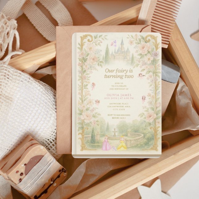 Invitación Storybook, fairy first, fairytale 2nd birthday (Subido por el creador)