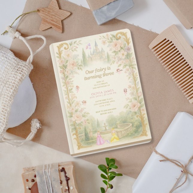 Invitación Storybook, fairy first, fairytale 3rd birthday (Subido por el creador)
