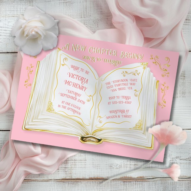 Invitación Storybook Fairytale New Chapter Baby Shower (Subido por el creador)