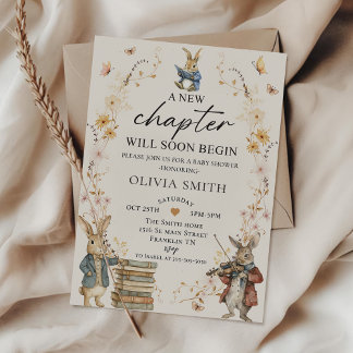 Invitación Storybook New Chapter Baby Shower Invitation