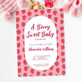 Invitación Strawberry Baby Shower