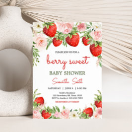 Invitación Strawberry Baby Shower