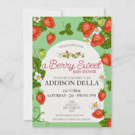 Invitación Strawberry Baby Shower | Berry Sweet