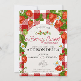Invitación Strawberry Baby Shower | Berry Sweet