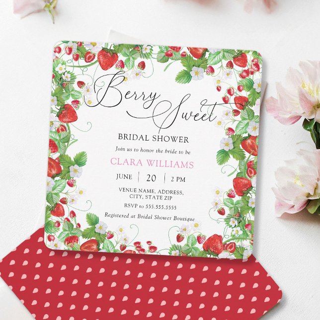 Invitación Strawberry Bridal Shower (Subido por el creador)