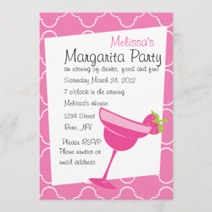 Invitación Strawberry Margarita Fiesta