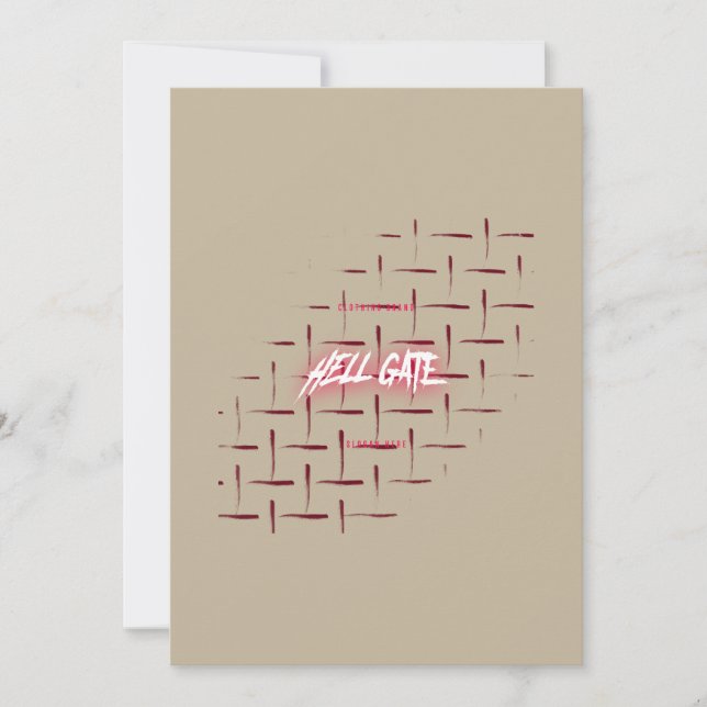 Invitación Streetwear Brand Identity | Grunge Fashion Logo (Anverso)