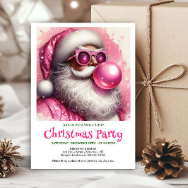 Invitación Stylish Funny Santa Sunglasses Christmas Invites