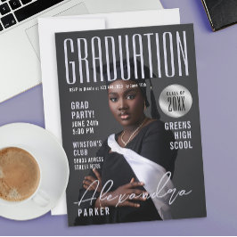 Invitación Stylish Pastel Purple Grad College University 