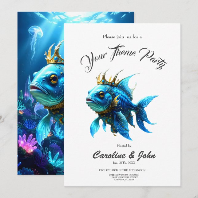 Invitación Su Alteza Pesquera (Anverso / Reverso)