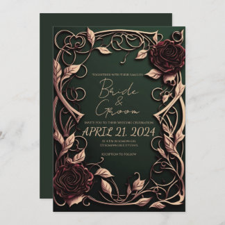 Invitación Su Boda destaca con un estilo gótico