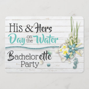 Invitación Su día y el suyo en la soltera acuática