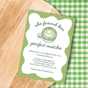Invitación Su ducha nupcial Matcha Green Tea