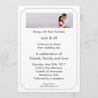 Invitación Su foto 5x7