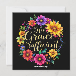 Invitación Su Gracia Es Suficiente Versículo Bíblico Inspirad