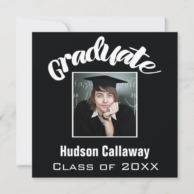 Invitación Su grupo de graduación de imágenes de clase (Anverso)