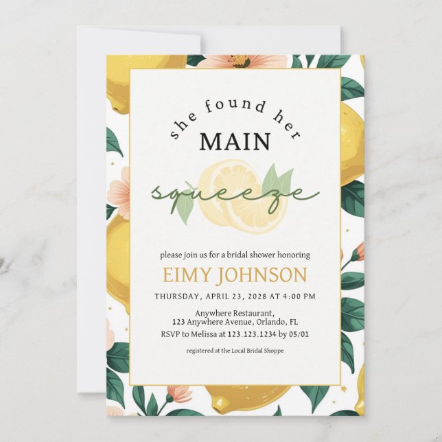 Invitación Su media naranja (Anverso)