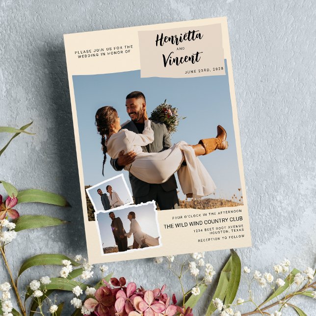 Invitación Su momento, su diseño - Boda personalizado (Your Moment, Your Design - Personalized Wedding)