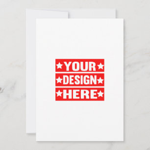 Invitación Su Personalizado de diseño aquí