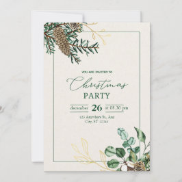 Invitación "Su presencia es honrada: Navidades encantadores i