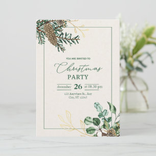 Invitación "Su presencia es honrada: Navidades encantadores i