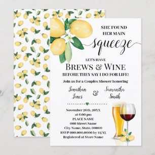 Invitación Su principal apretón se frena y su ducha de novia