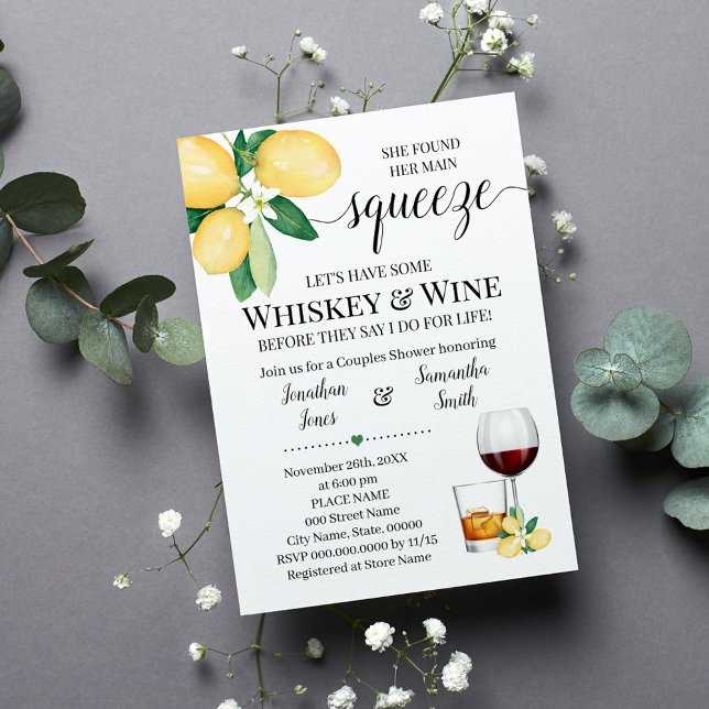 Invitación Su principal whisky y ducha de novia (Subido por el creador)