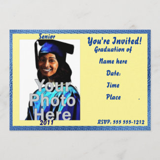 Invitación Su propia graduación de la foto invita