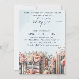 Invitación Su próximo capítulo comienza, ducha de novia de cu