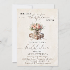 Invitación Su próximo capítulo comienza, ducha de novia de cu