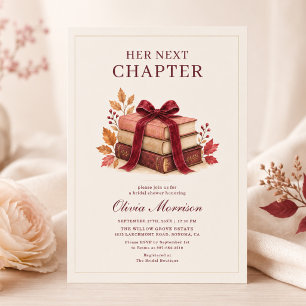 Invitación Su próximo capítulo Despedida de soltera de otoño