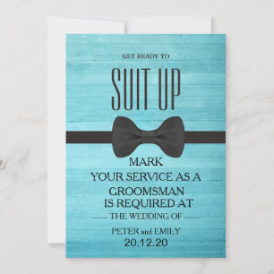 Invitación Su servicio como Groomsman