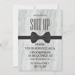 Invitación Su servicio como Groomsman