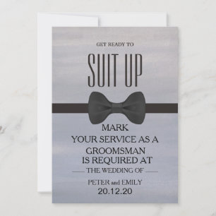 Invitación Su servicio como Groomsman