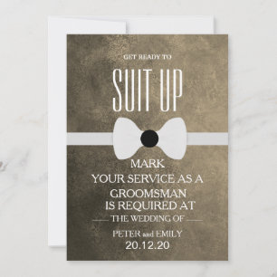 Invitación Su servicio como Groomsman