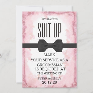 Invitación Su servicio como Groomsman