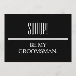 Invitación Su servicio como Groomsman