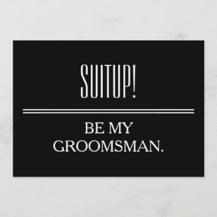 Invitación Su servicio como Groomsman
