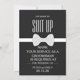 Invitación Su servicio como Groomsman