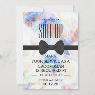 Invitación Su servicio como Groomsman