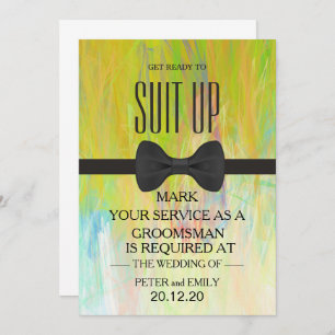 Invitación Su servicio como Groomsman