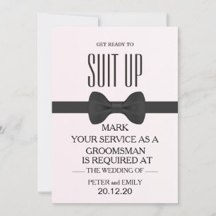 Invitación Su servicio como Groomsman