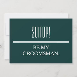 Invitación Su servicio como Groomsman