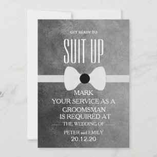 Invitación Su servicio como Groomsman