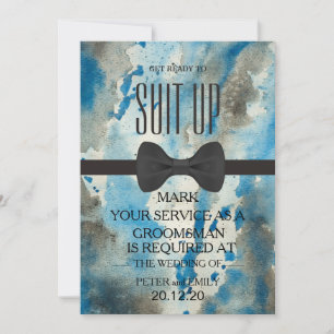 Invitación Su servicio como Groomsman
