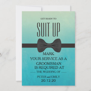 Invitación Su servicio como Groomsman